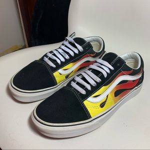 Vans Old Skool Flame Skate Shoes